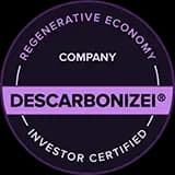 <p><strong>REGENERATIVE ECONOMY INVESTOR:</strong></p>
<p>Selo extra para neg&oacute;cios que realizam neutraliza&ccedil;&atilde;o com cashback regenerativo.</p>
